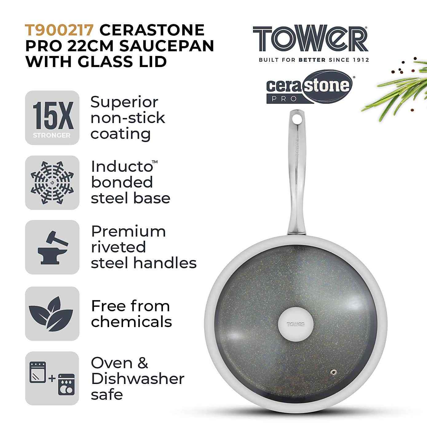 Tower Cerastone Pro 24cm Fry Pan