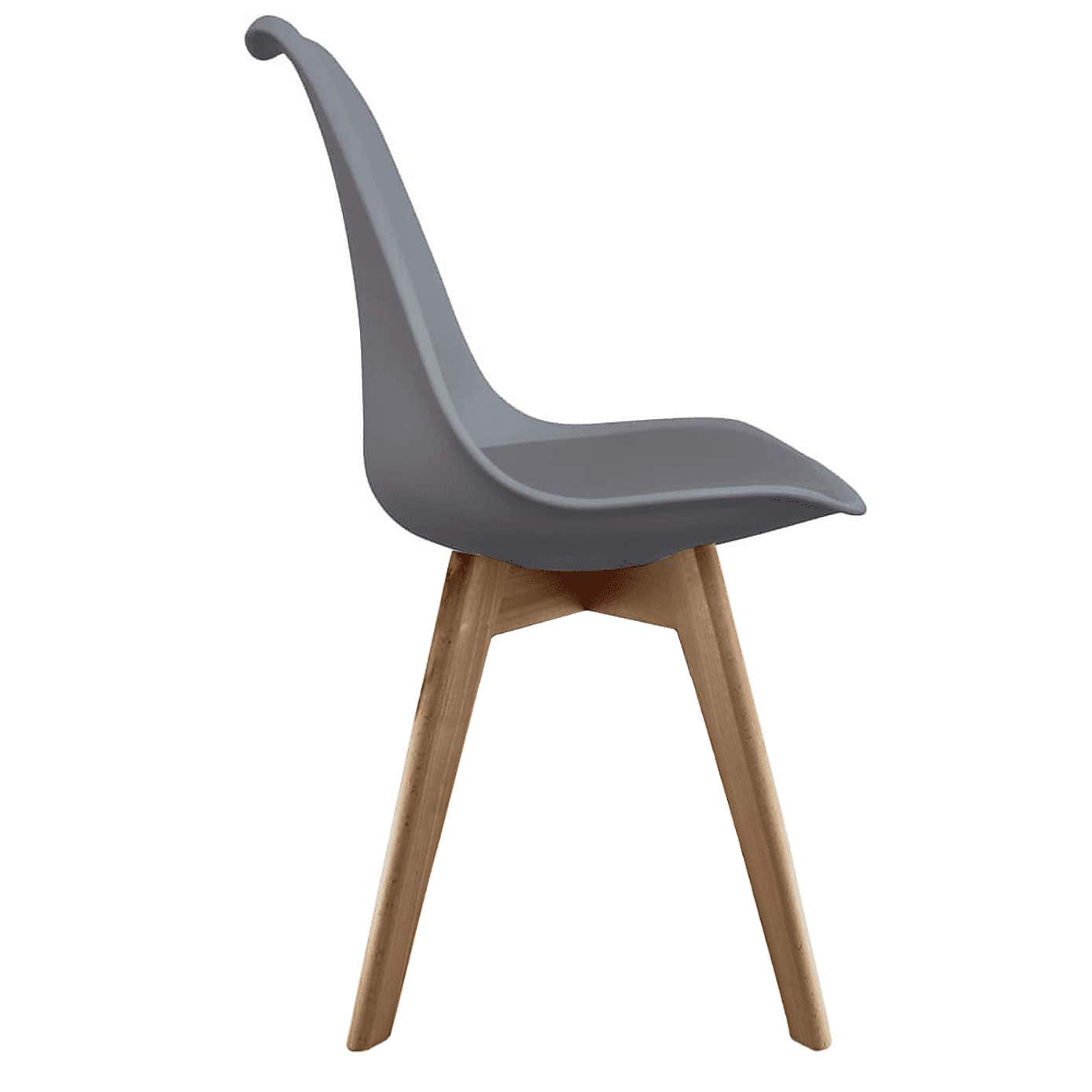 Fusion Living Soho Plastic Dining Chair with Squared Legs