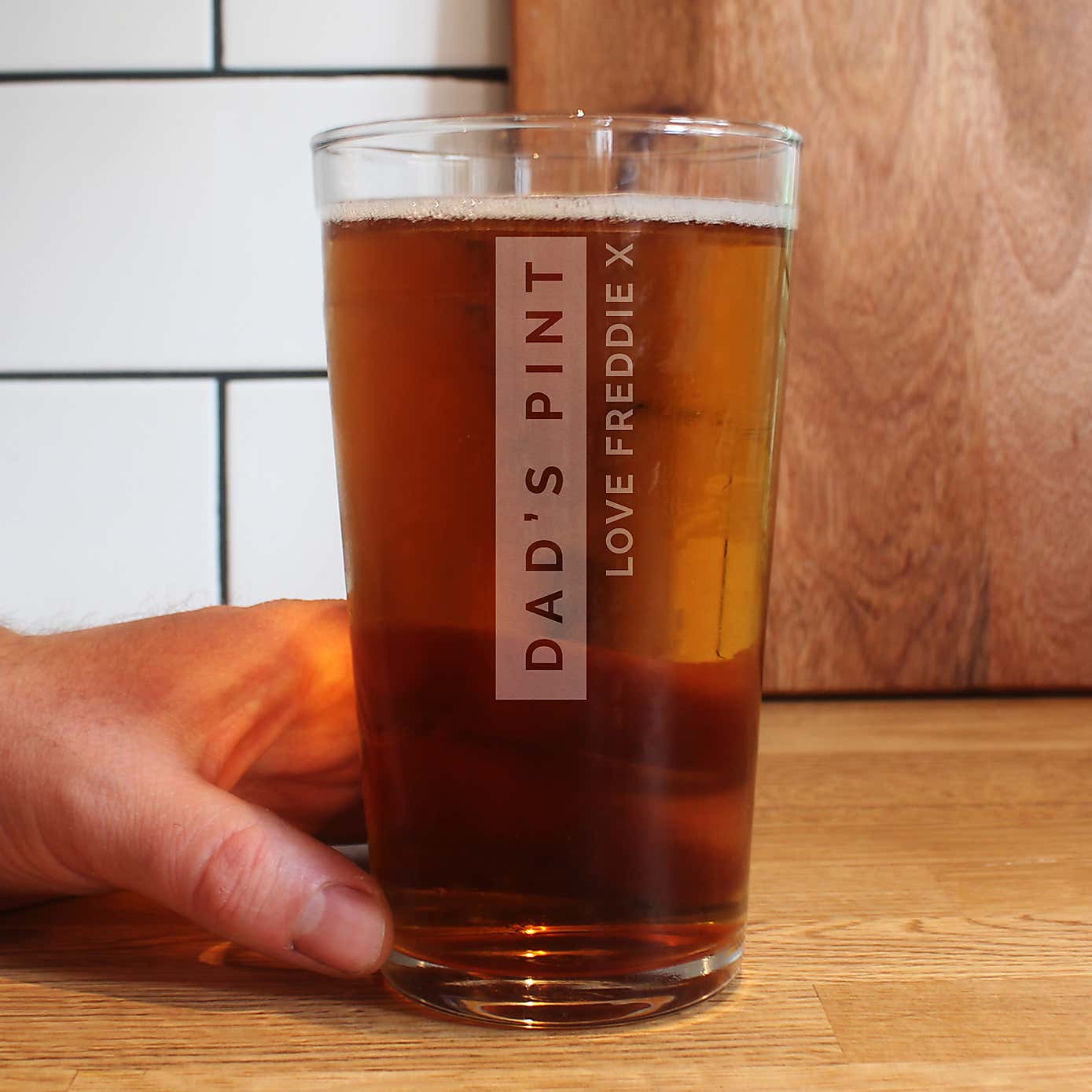 Personalised Classic Engraved Pint Glass