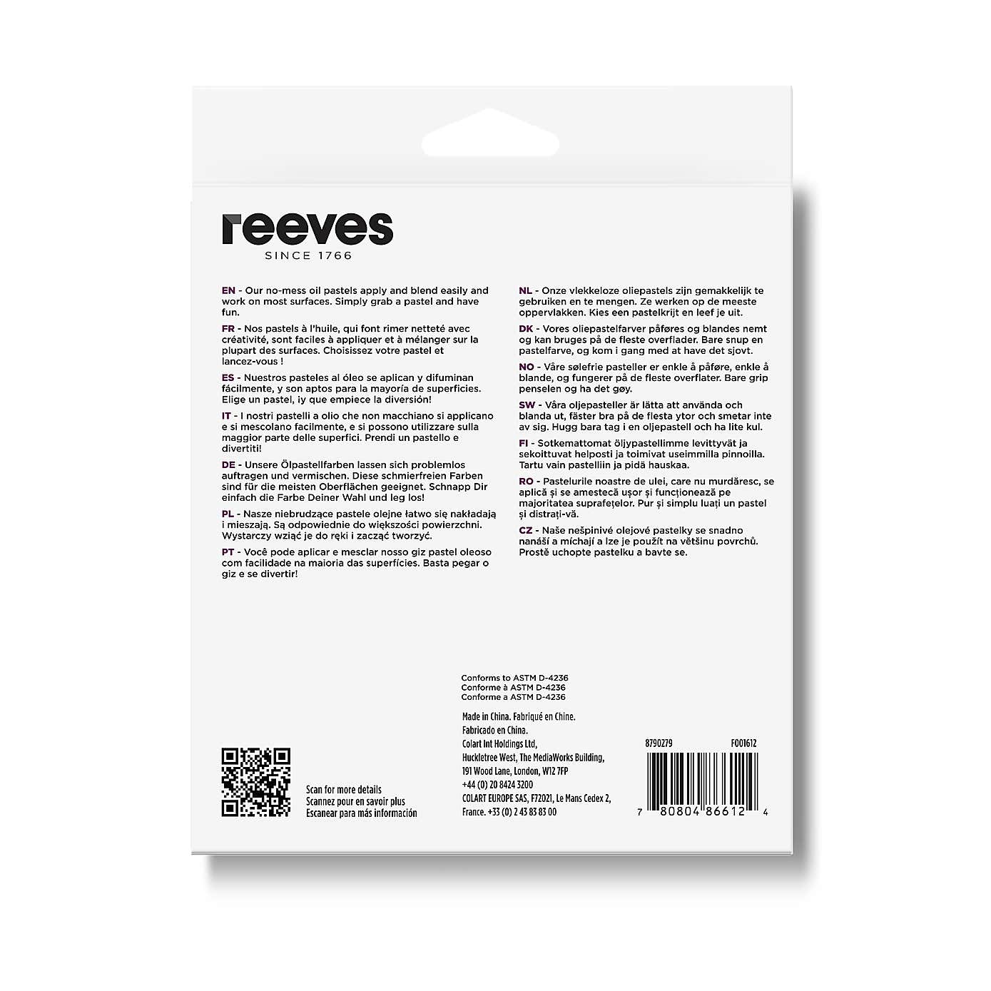 Reeves Set of 24 Oil Pastels