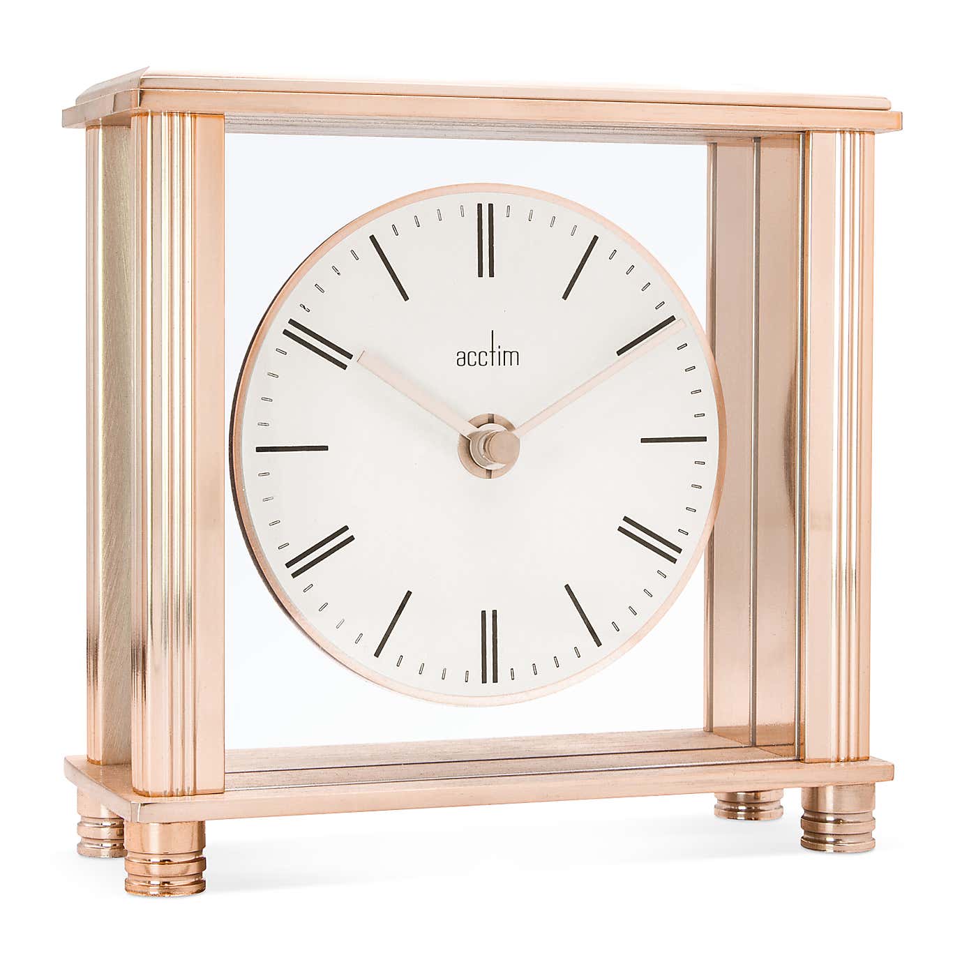Acctim Shelford Rose Gold Mantel Clcok