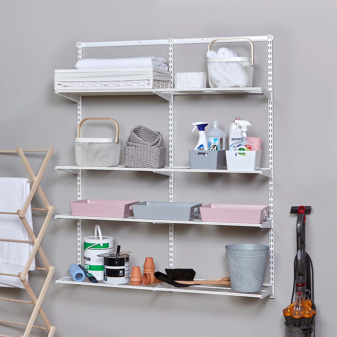 Elfa 2 Bay 8 Shelf Starter Kit 60x30cm