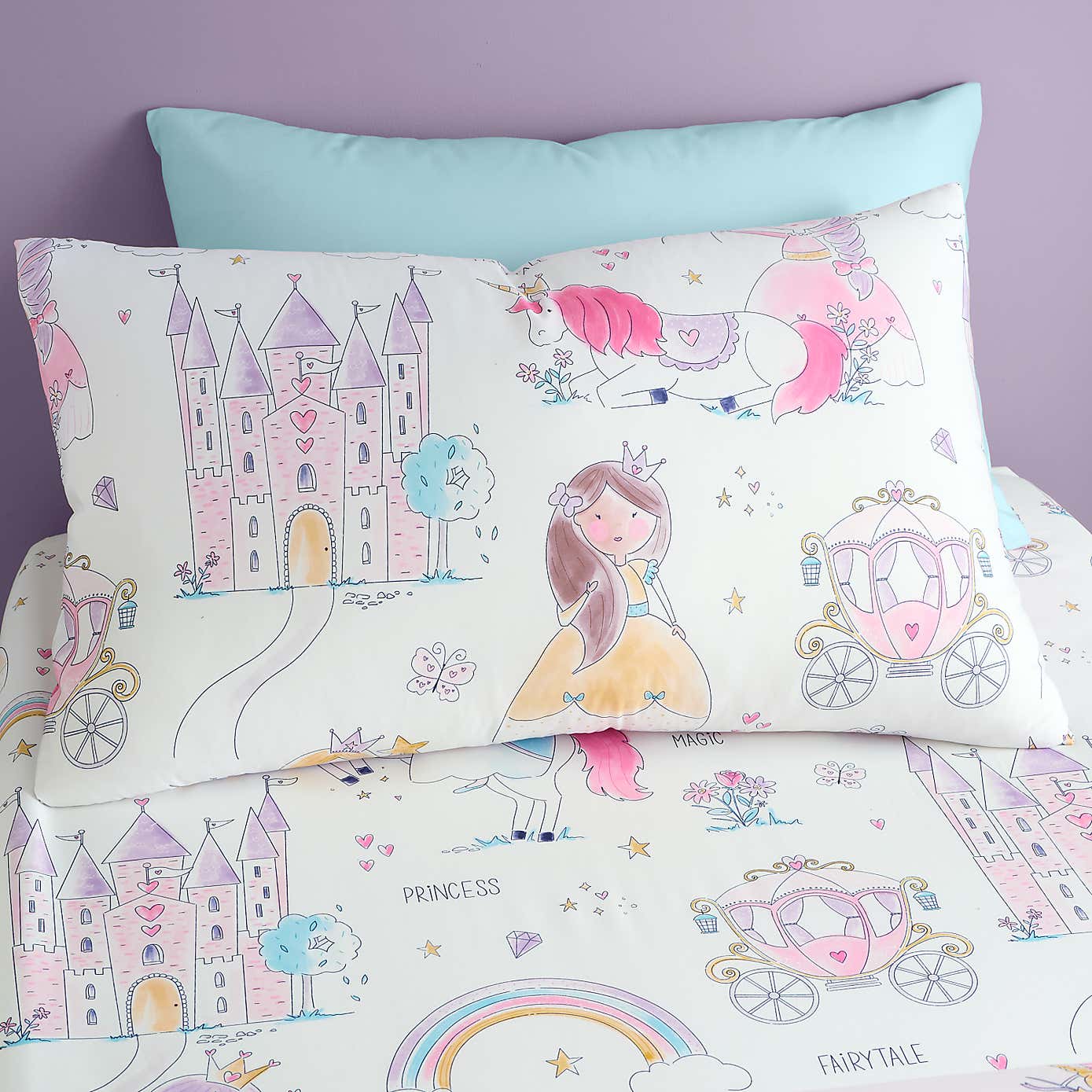 Princess Duvet Cover and Pillowcase Set