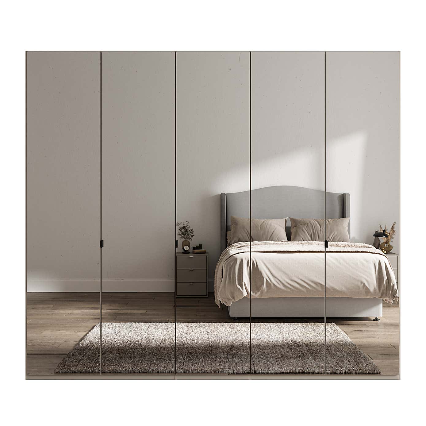Wiemann Kahla 5 Door Mirrored Wardrobe