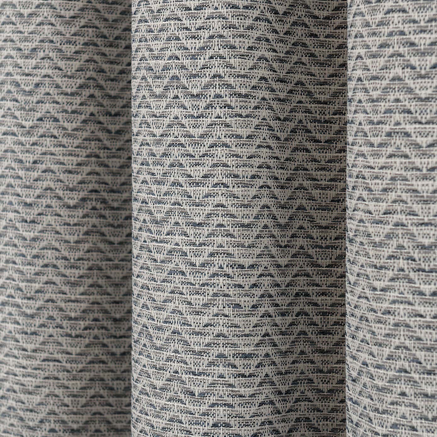 Frankie Herringbone Blackout Eyelet Curtains