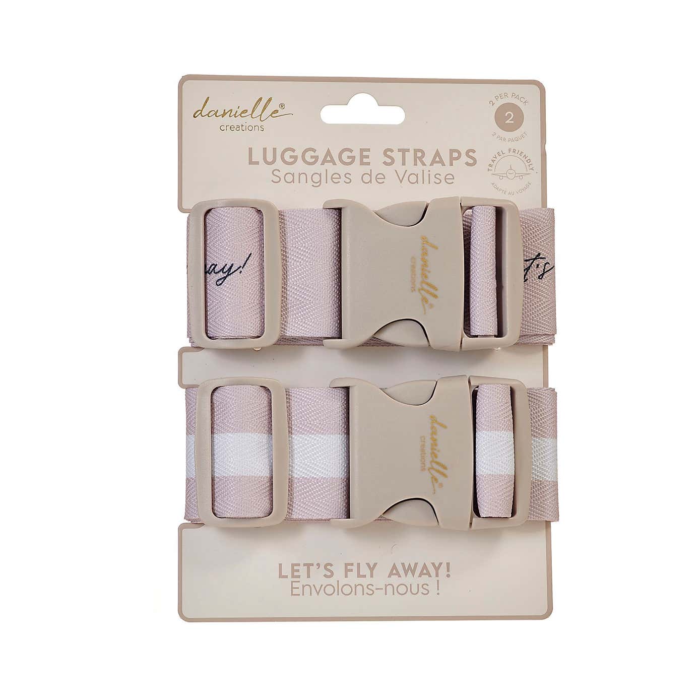 Pack of 2 Upper Canada Danielle Creations Luggage Straps
