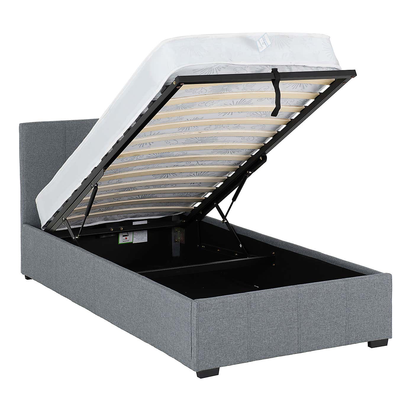 Waverley Linen Ottoman Bedstead - Grey