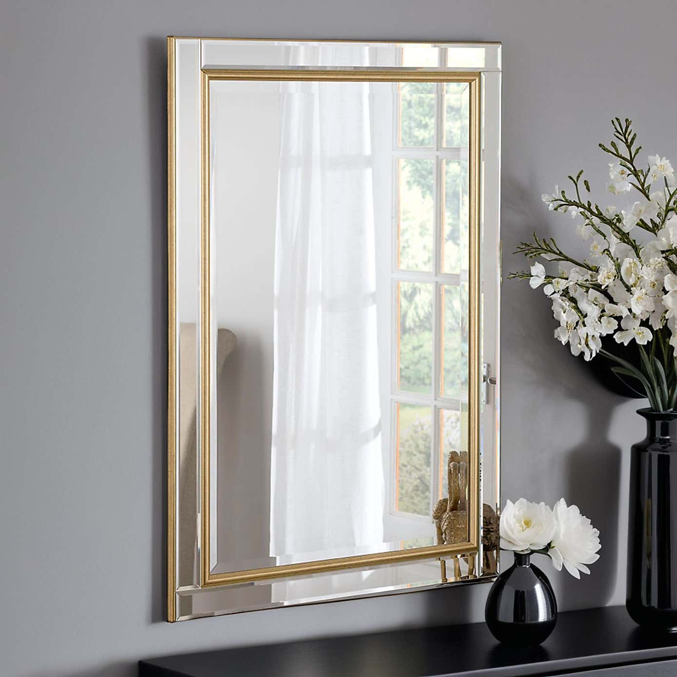 Yearn Classic Rectangle Bevelled Wall Mirror