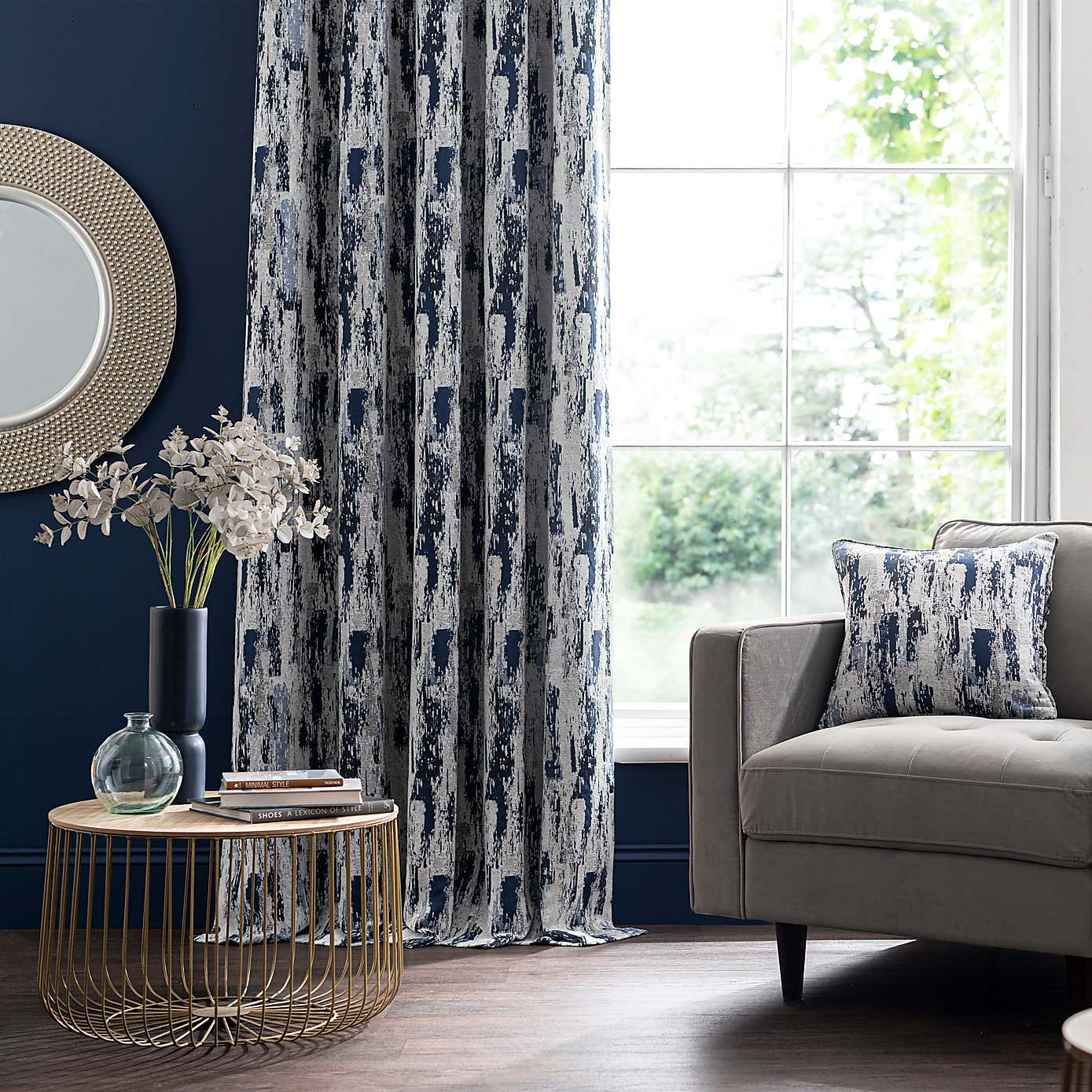 Abstract Global Eyelet Curtains