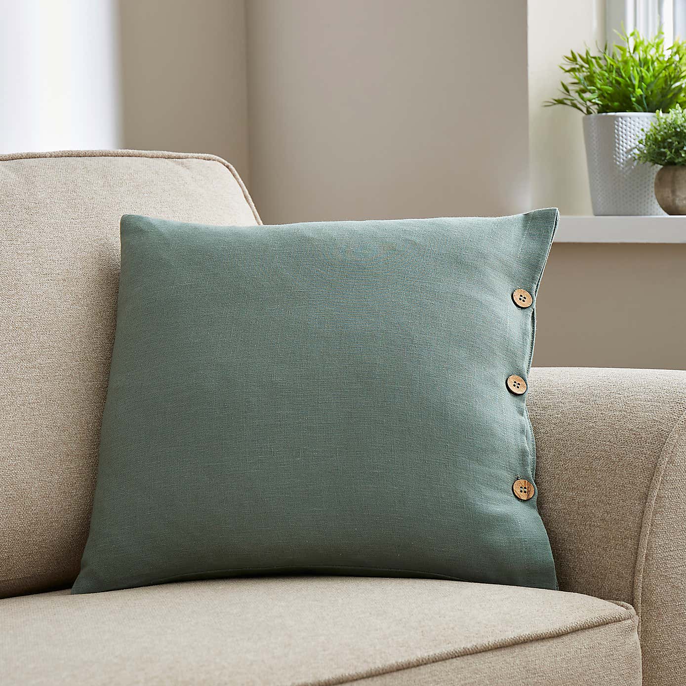 Cotton Linen Cushion Cover