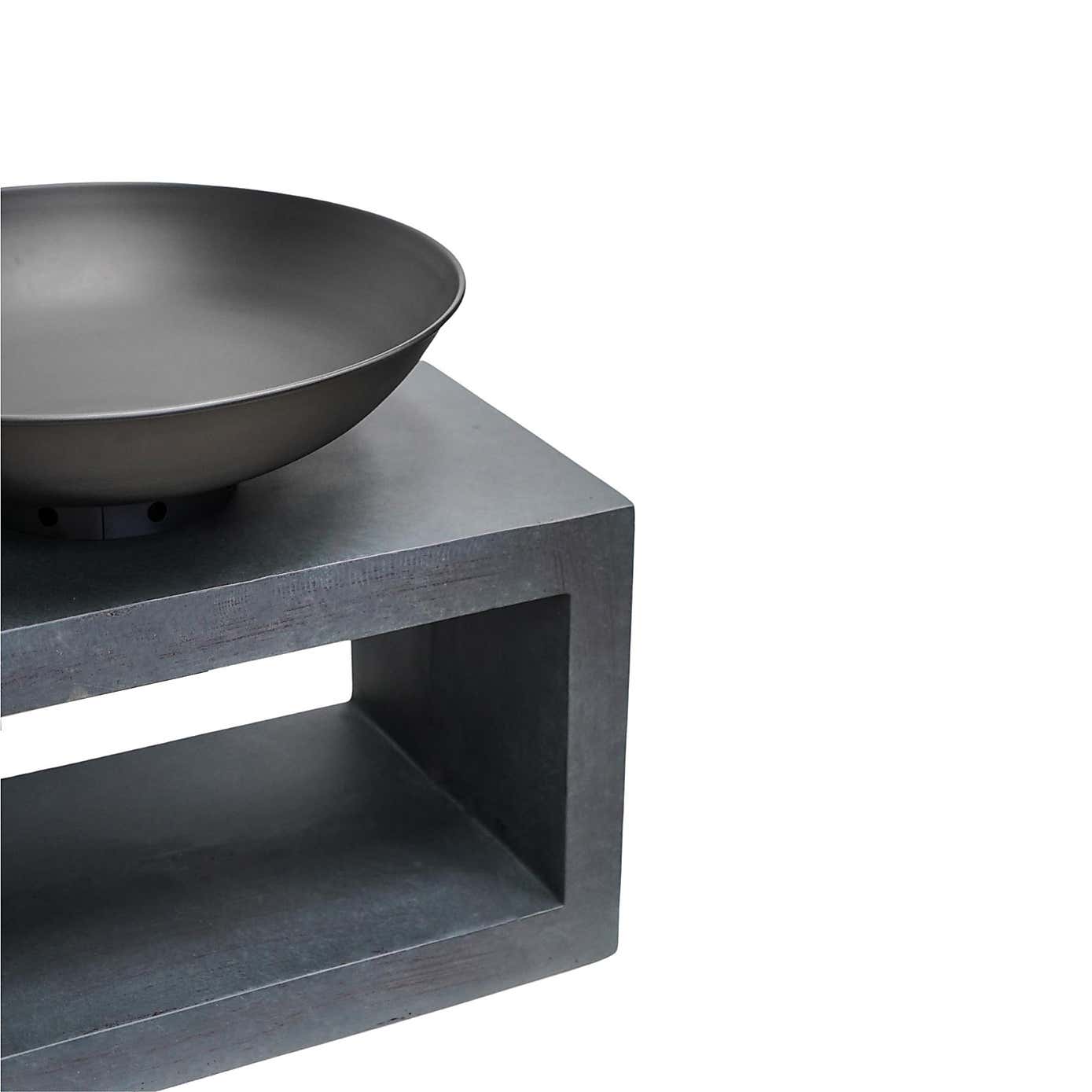 Rectangle Console Granite Fire Bowl