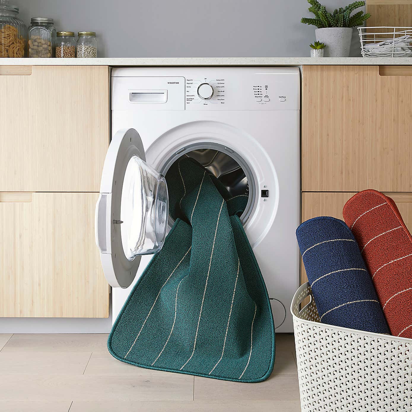 Practimat Theo Stripe Washable Rug