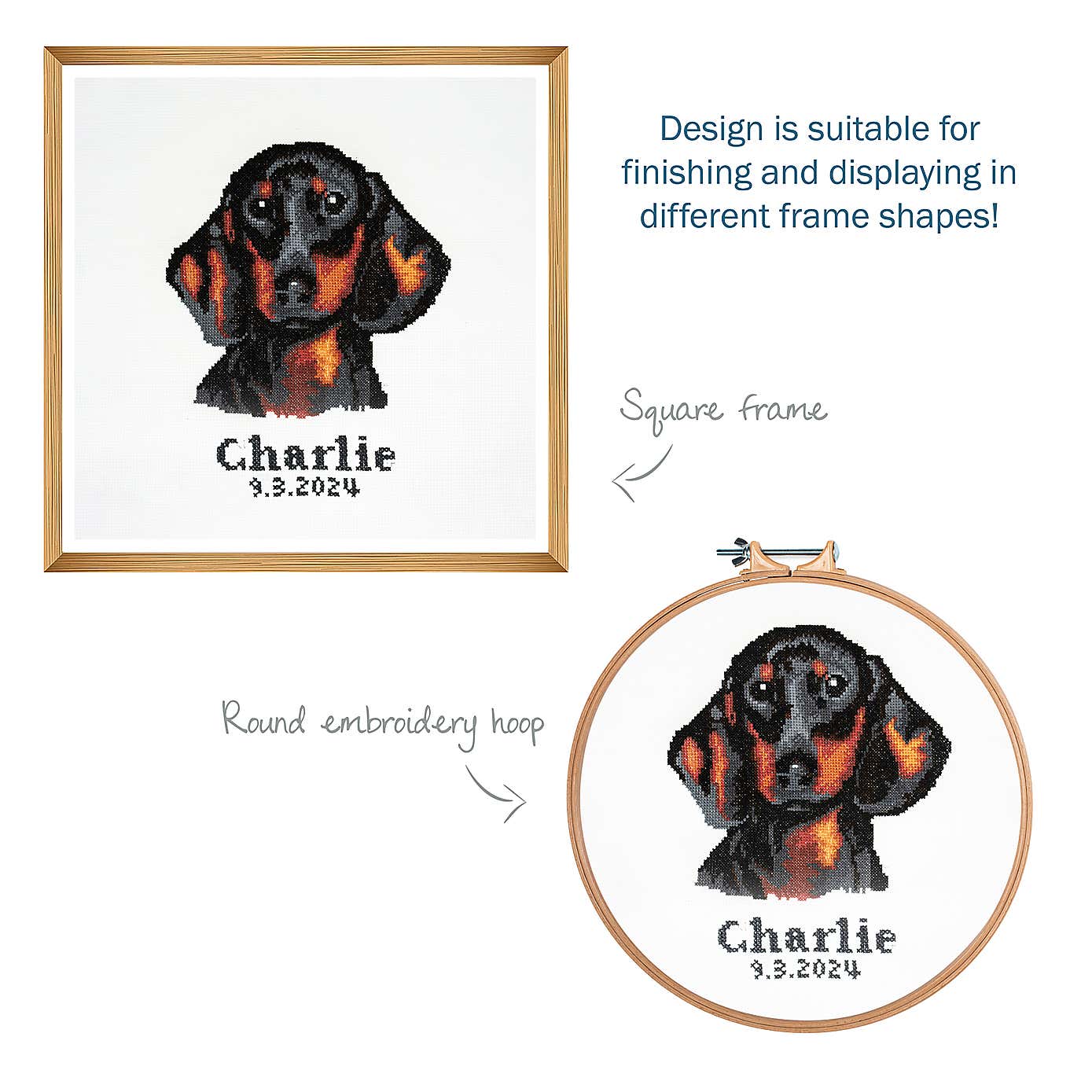 Cross Stitch Dachshund