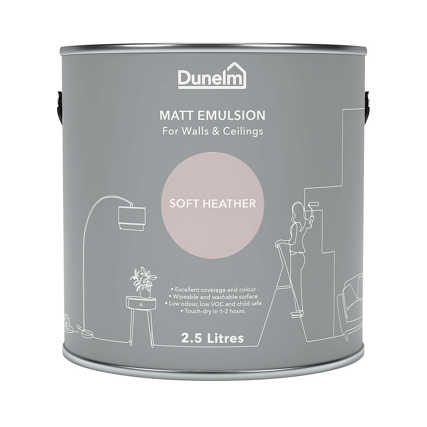 Dunelm Soft Heather Matt Emulsion Paint