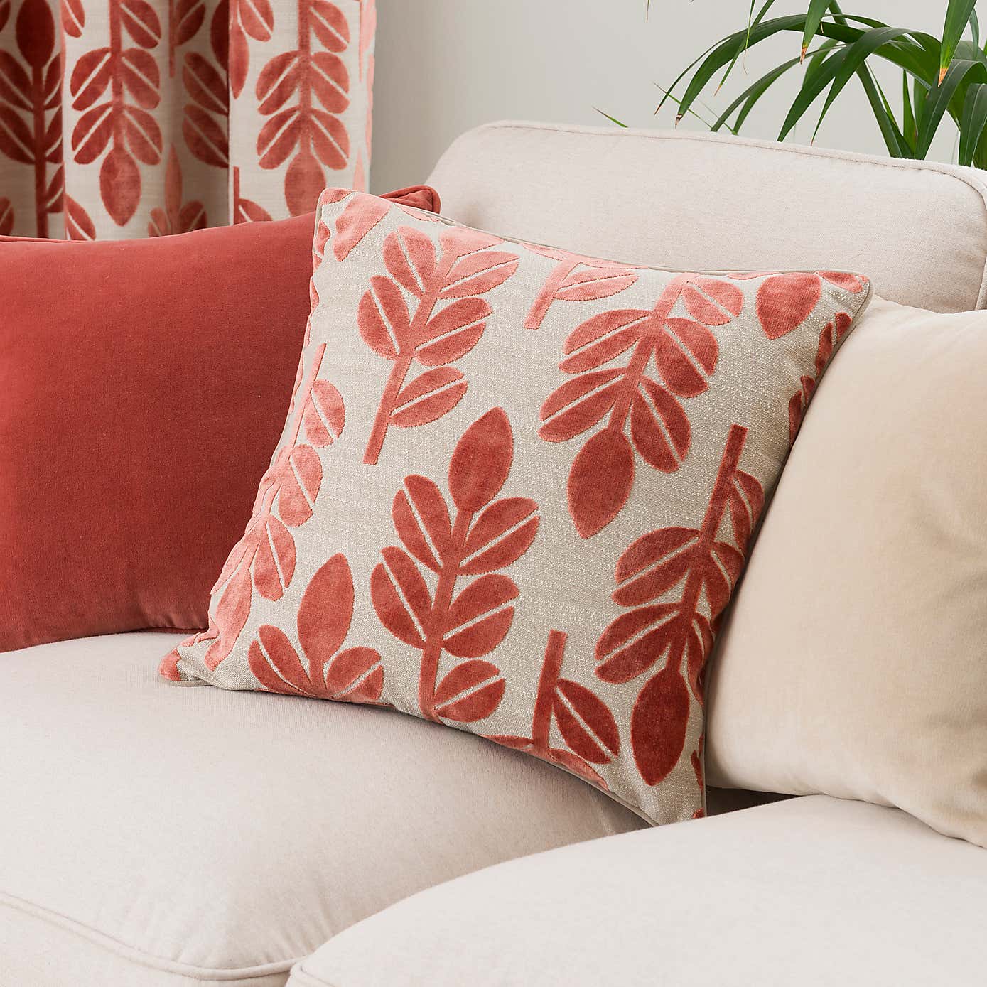 Annika Cut Velvet Eyelet Curtains