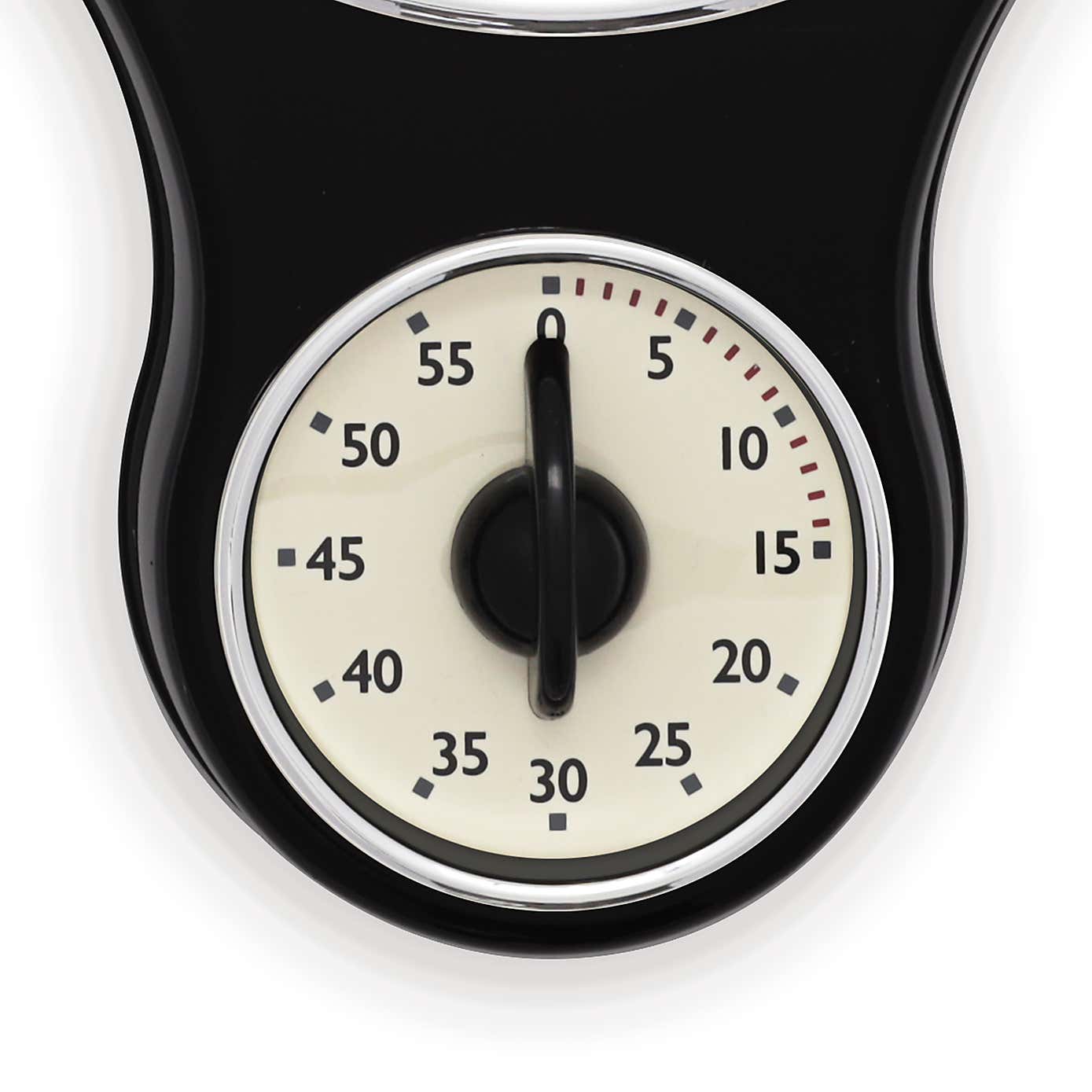 Acctim Kitchen Time Retro Wall Clock Timer Quartz 20cm