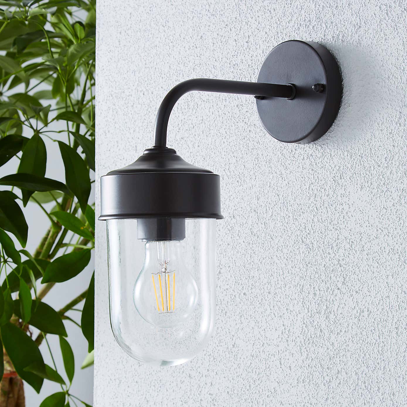 Colmar Black Outdoor Wall Light