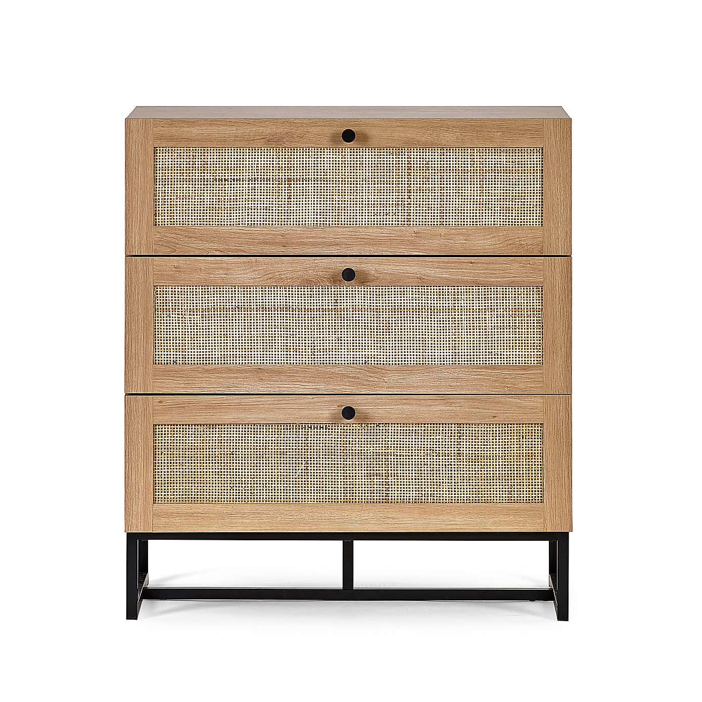 Hollis 3 Drawer Chest, Oak