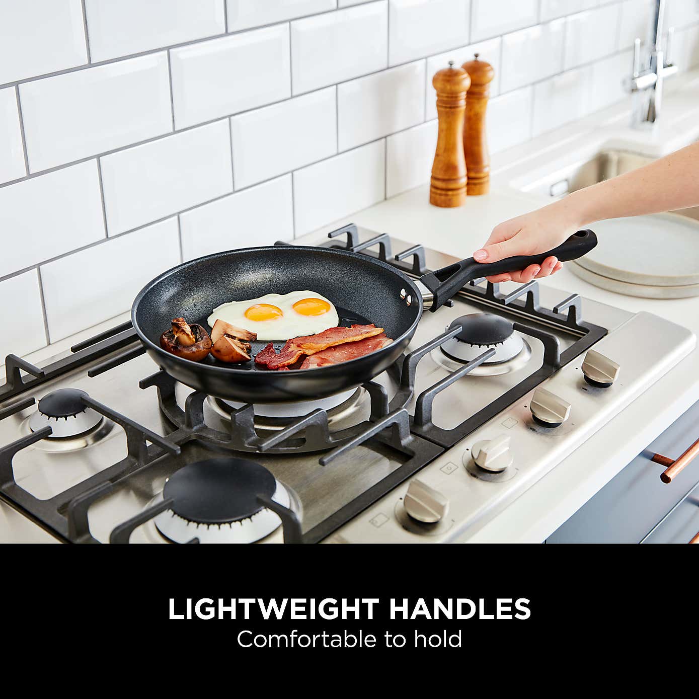 Ninja ZEROSTICK Hard Anodised Classic Sauté Pan with Lid, 26cm