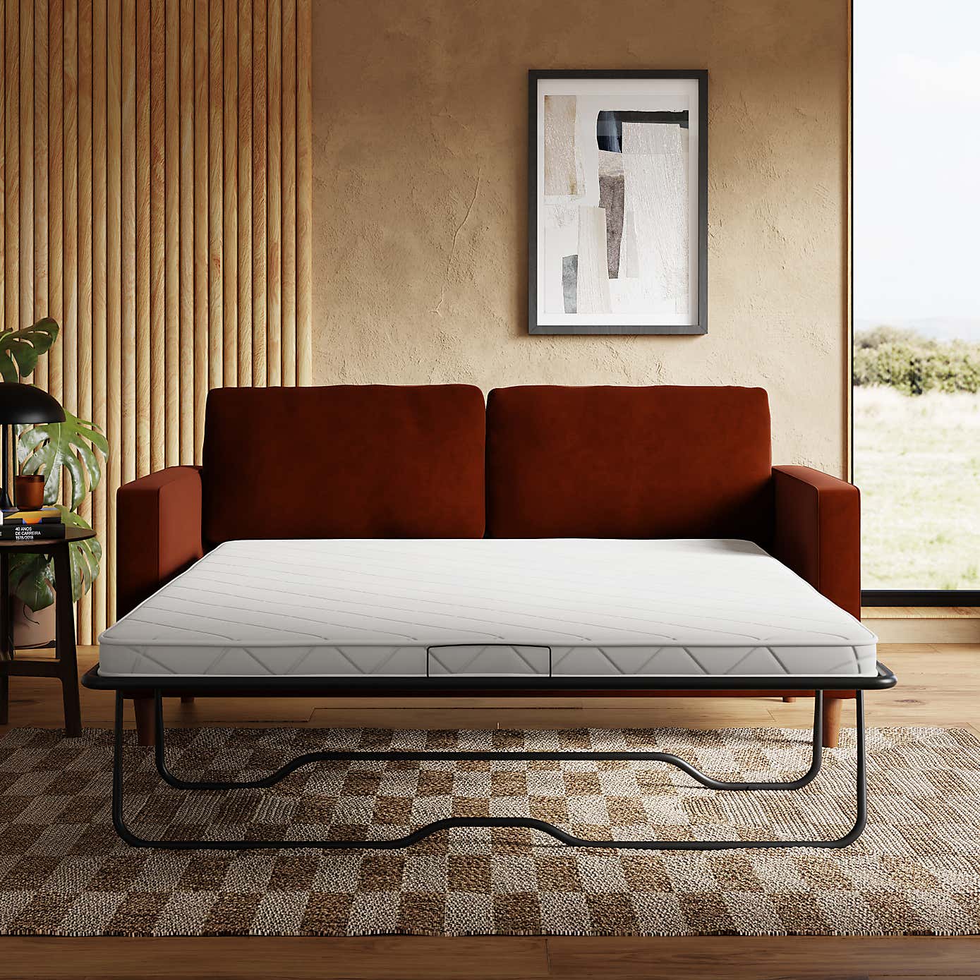 Zoe Casual Sit Velvet 3 Seater Sofa Bed