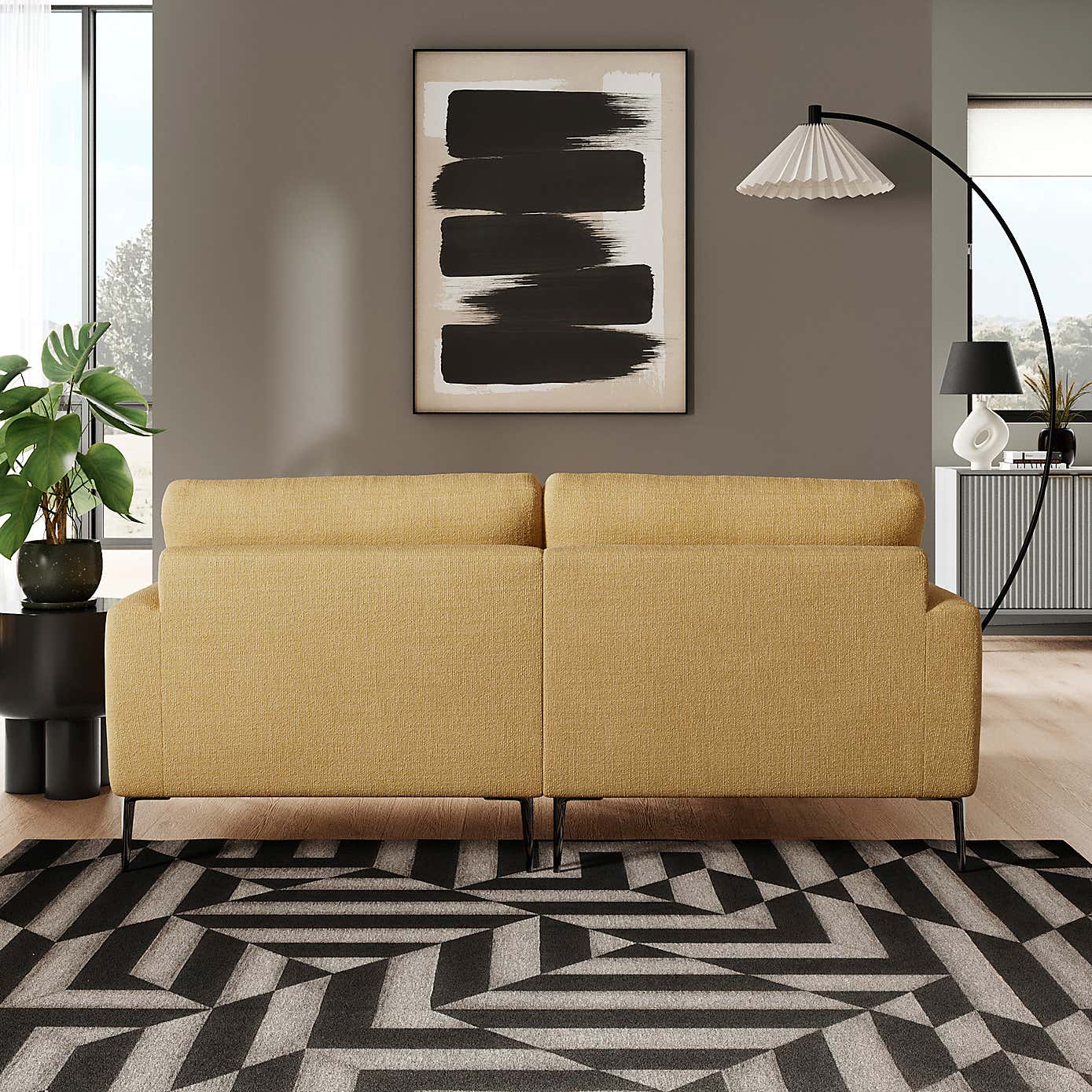 Lawson Chunky Tonal Weave Corner Chaise Sofa