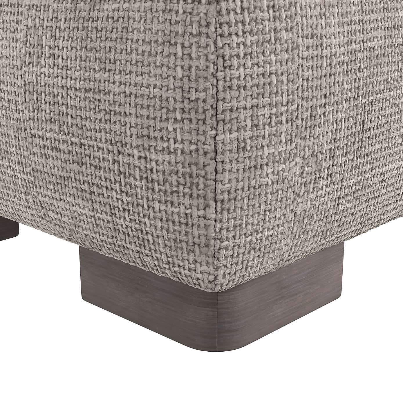 Carson Chunky Chenille Large Storage Footstool