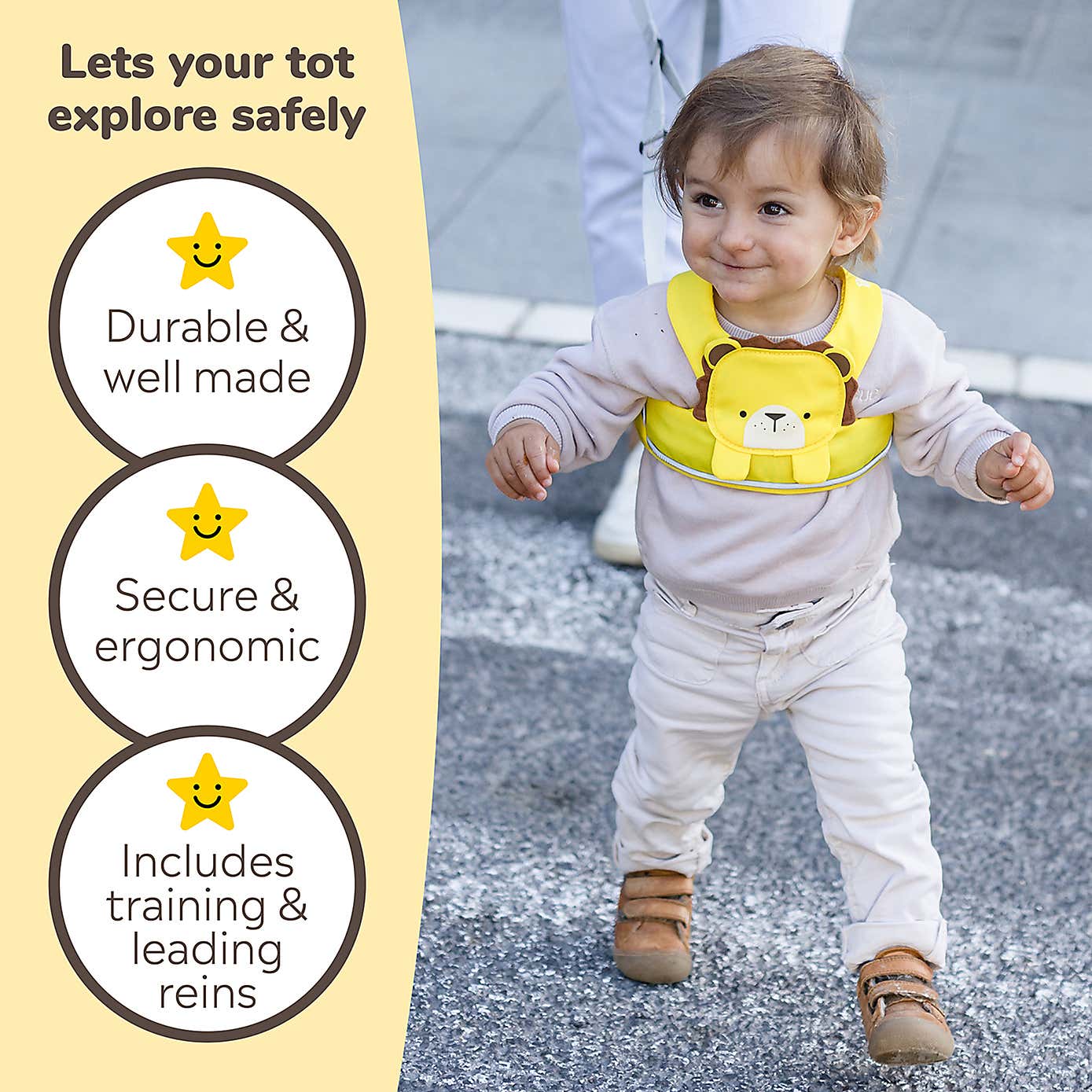 Trunki Toddlepak Leeroy the Lion Walking Reins Safety Harness