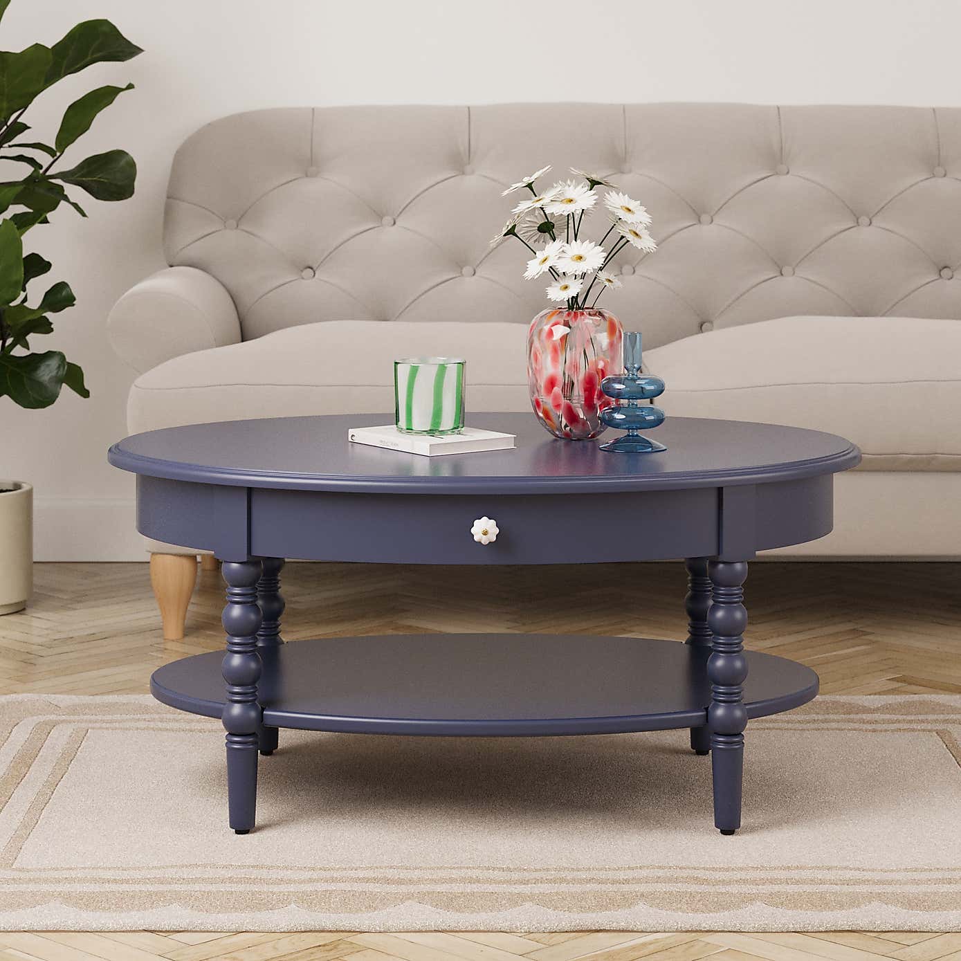 Pippin Coffee Table, Navy