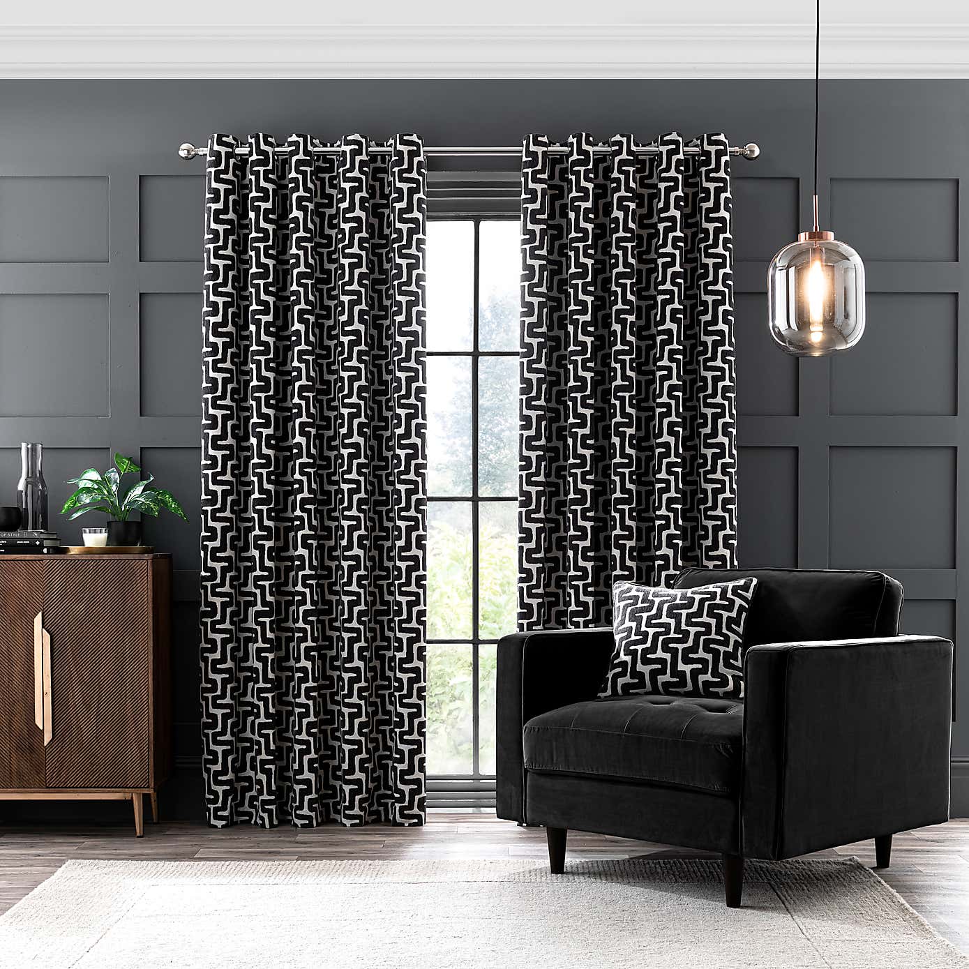 Sonora Chenille Eyelet Curtains