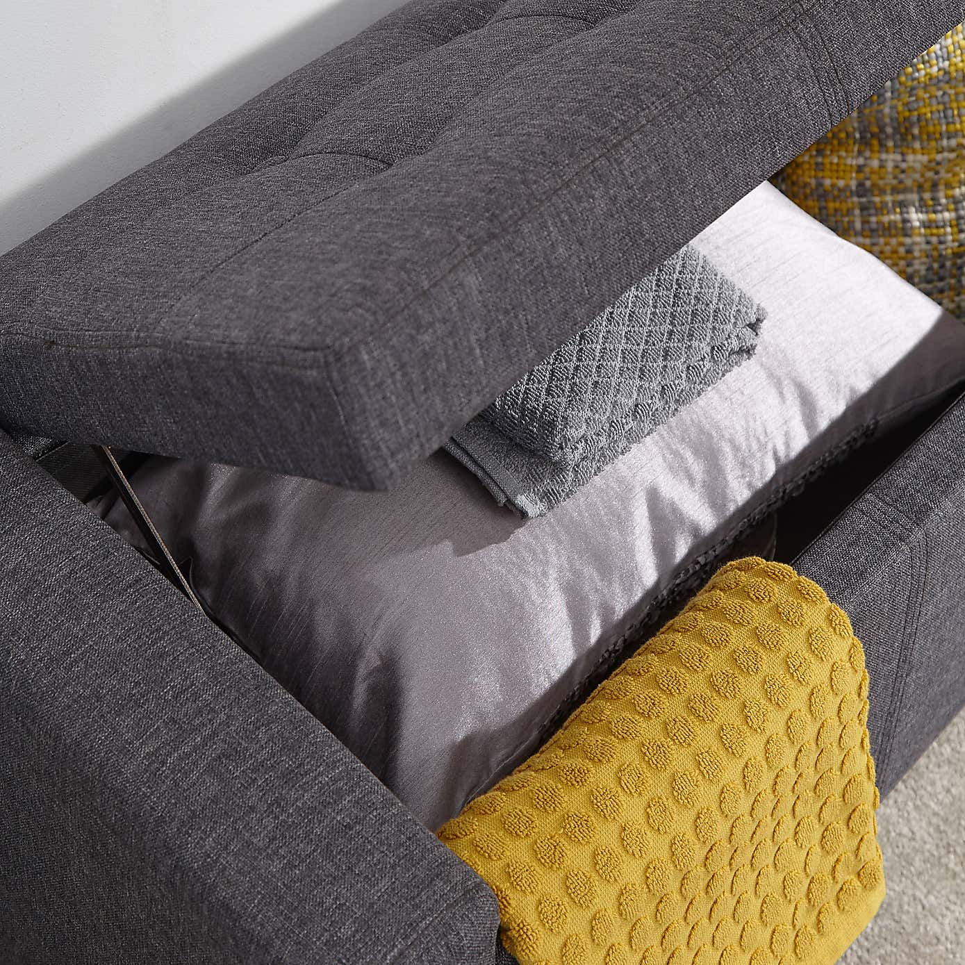 Verona Fabric Ottoman