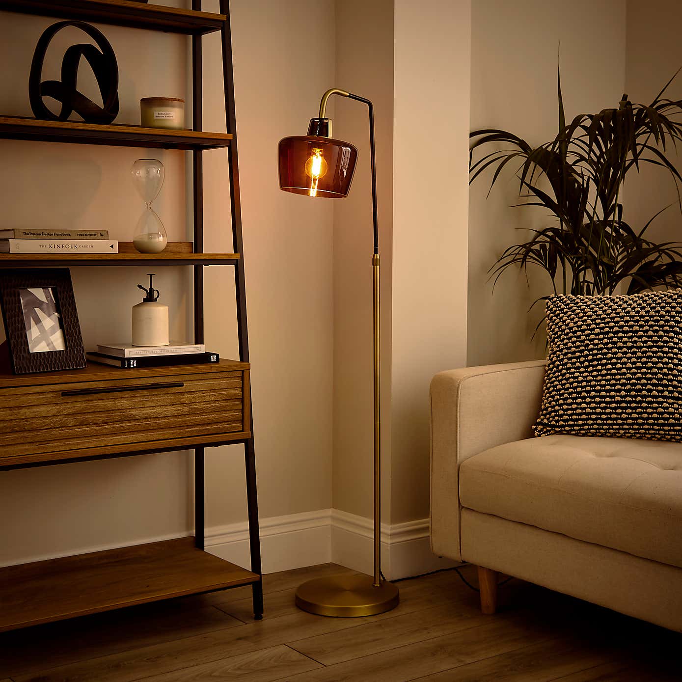 Auburn Industrial Adjustable Floor Lamp