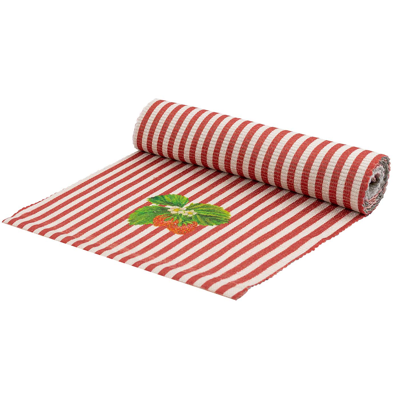 Wylder Strawberry Stripes Candy Cane Table Runner