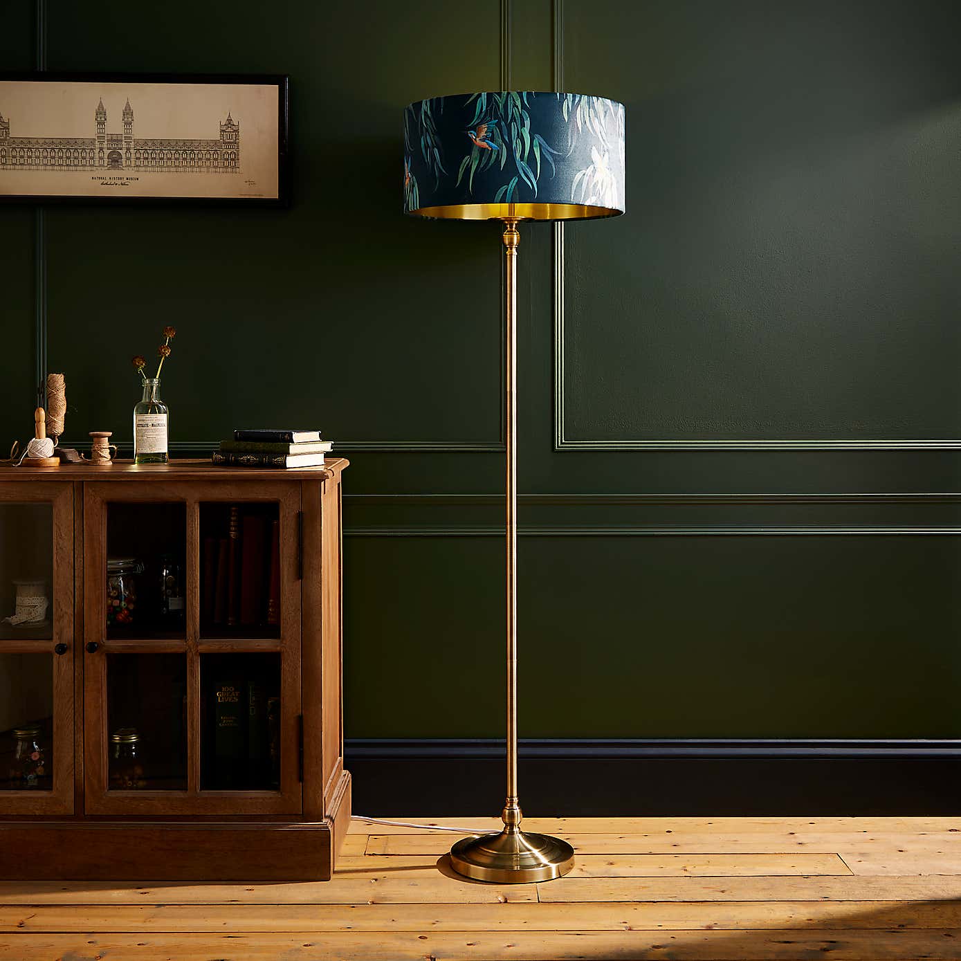 Kingfisher Drum Lamp Shade