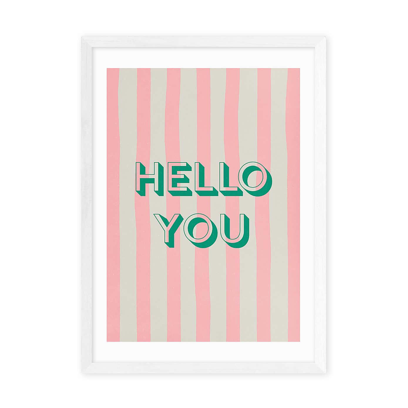East End Prints Hello You Striped Print