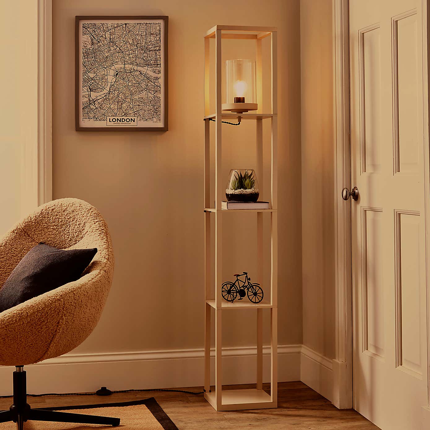 Keates Shelved Floor Lamp