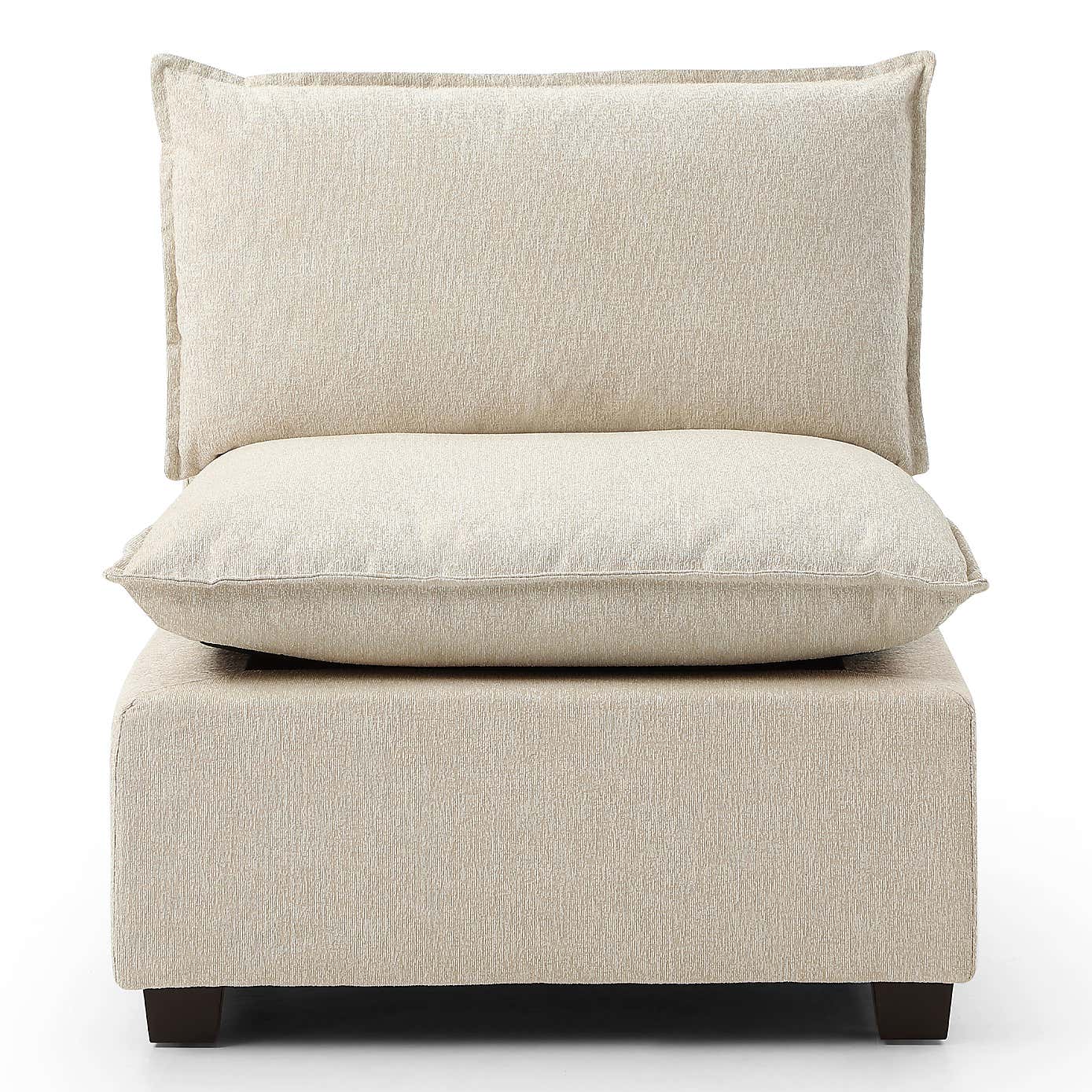 Moda Boucle Modular Armless Chair