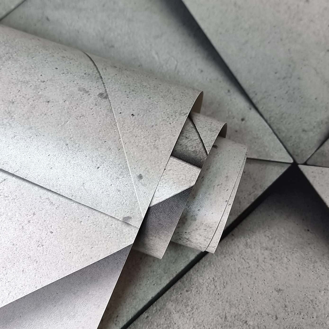 Dimensions Silver Triangle 3D Wallpaper