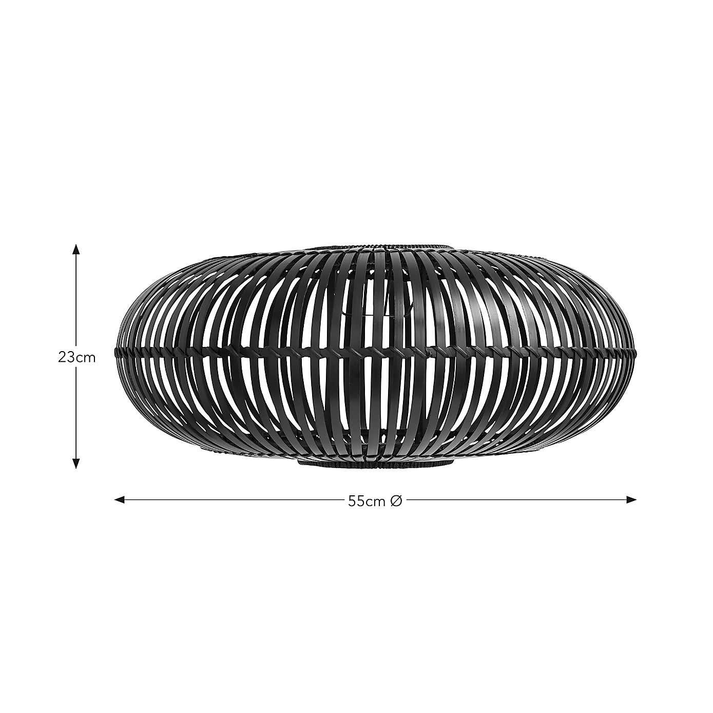 Abrielle Bamboo Easy Fit Pendant Shade