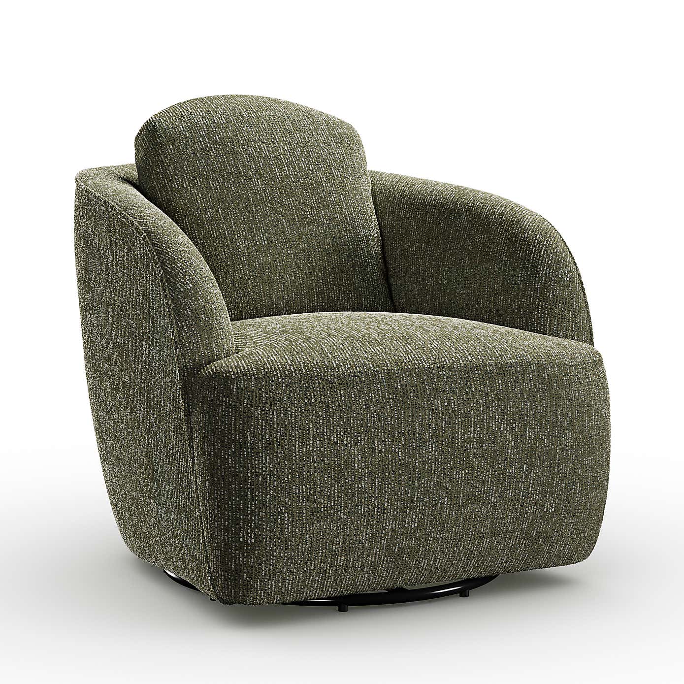 Wren Mixed Boucle Swivel Chair
