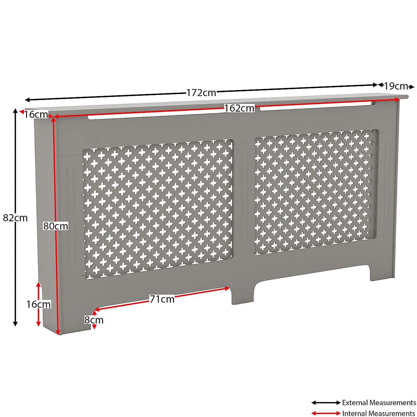 Vida Designs Oxford Radiator Cover