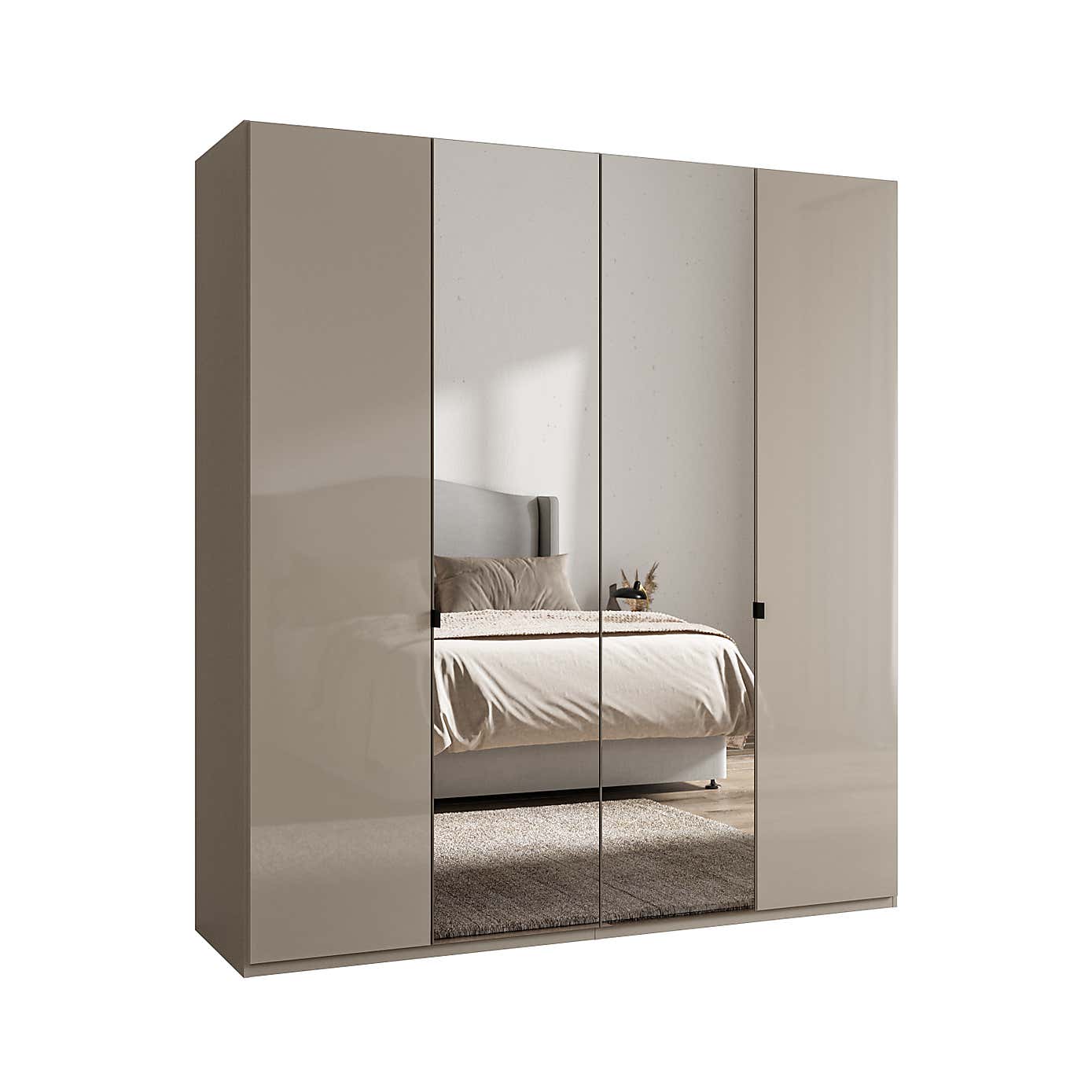 Wiemann Kahla 4 Door Mirrored Wardrobe