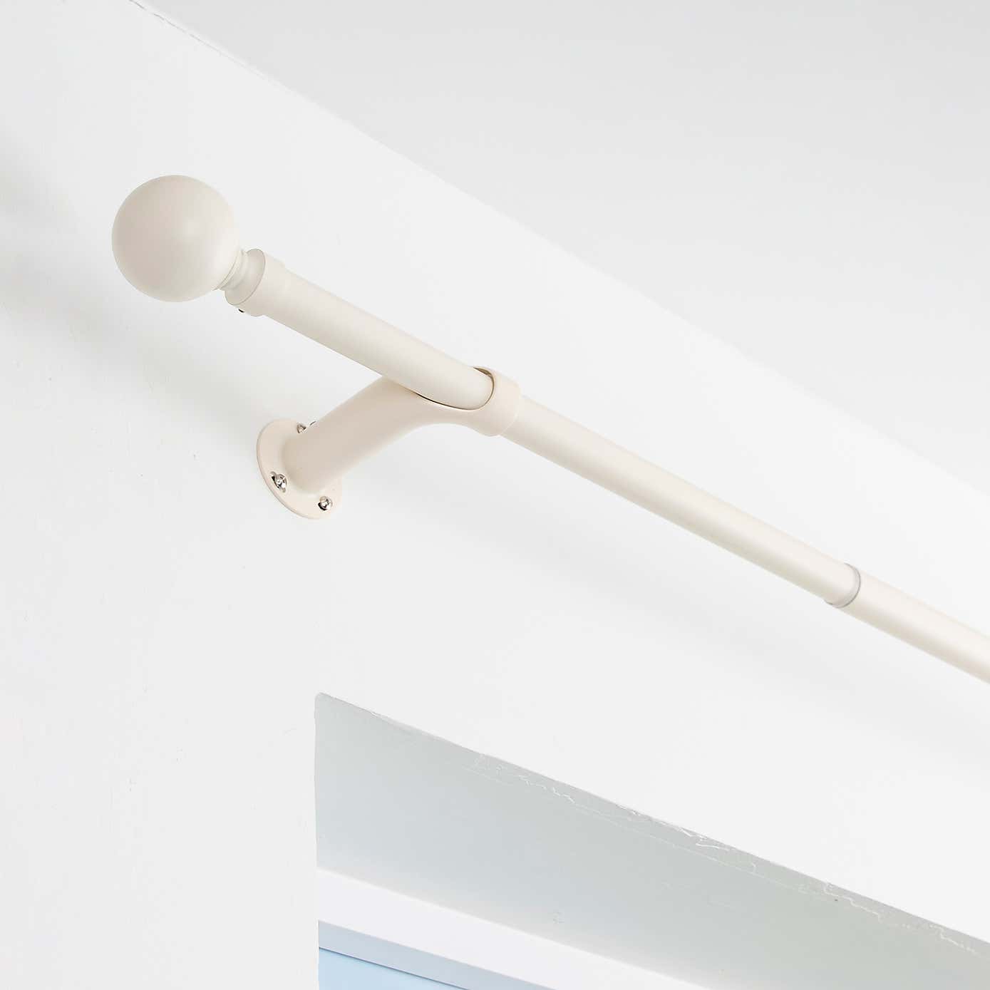 Room Darkening Blackout 25/28mm Metal Extendable Curtain Pole