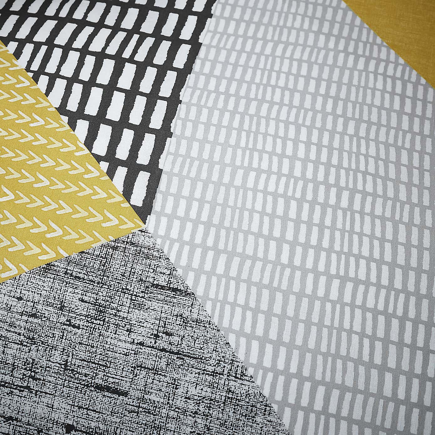 Catherine Lansfield Larsson Geo Reversible Duvet Cover and Pillowcase Set