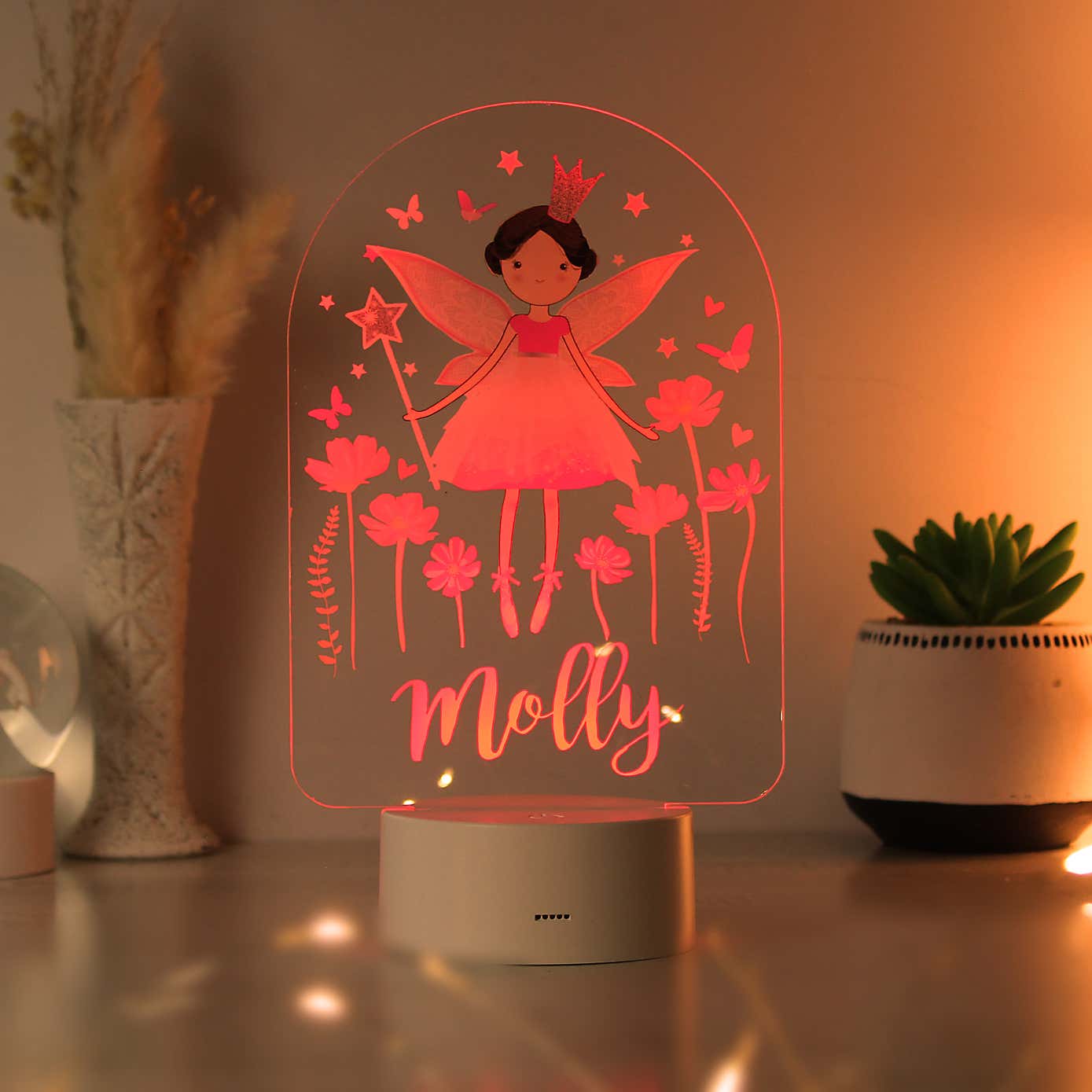 Personalised Fairy  Colour Changing Night LED Light