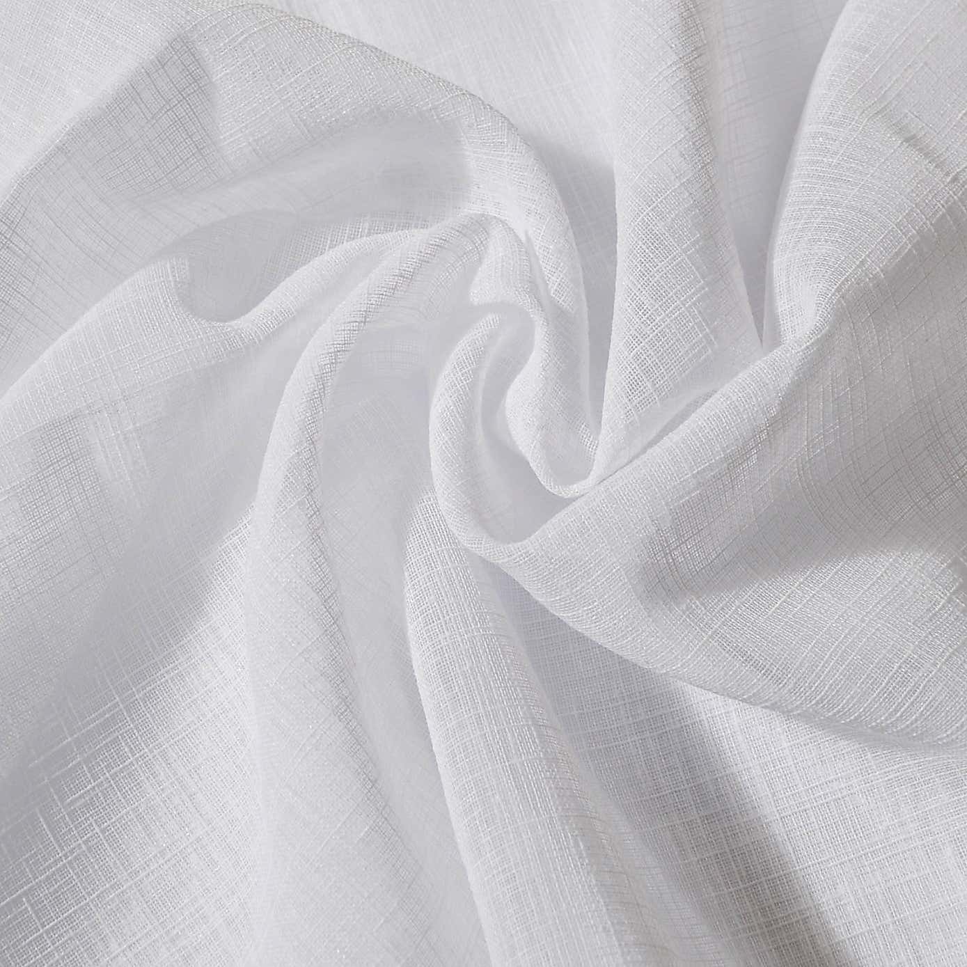 White Linen Look Fabric