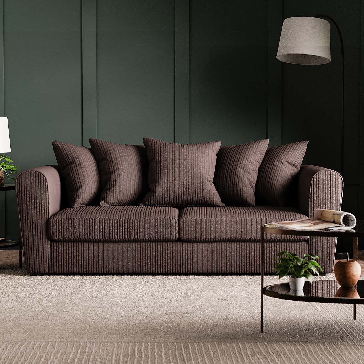 Blake Jumbo Cord 3 Seater Sofa