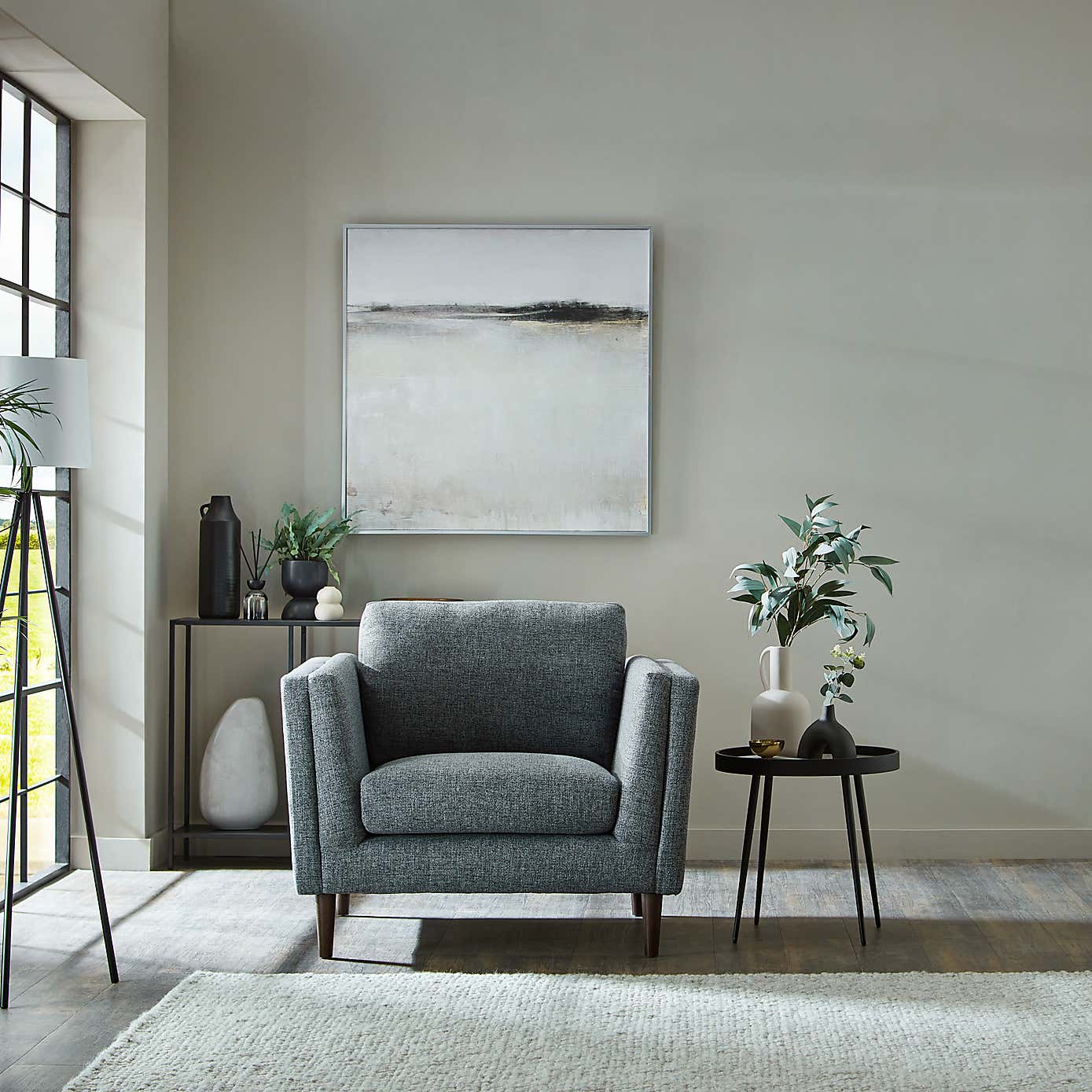 Anton Tonal Weave Snuggle Chair