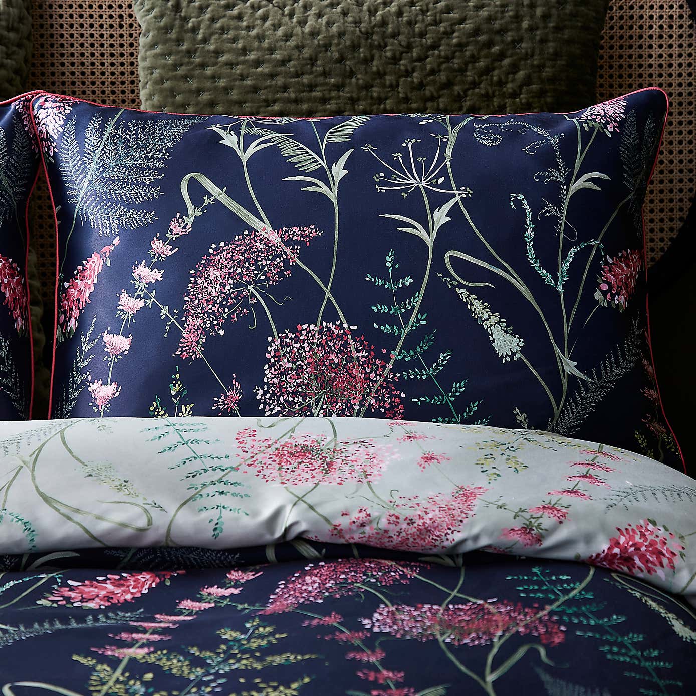 Dorma Winter Garden 100% Cotton Reversible Duvet Cover & Pillowcase Set