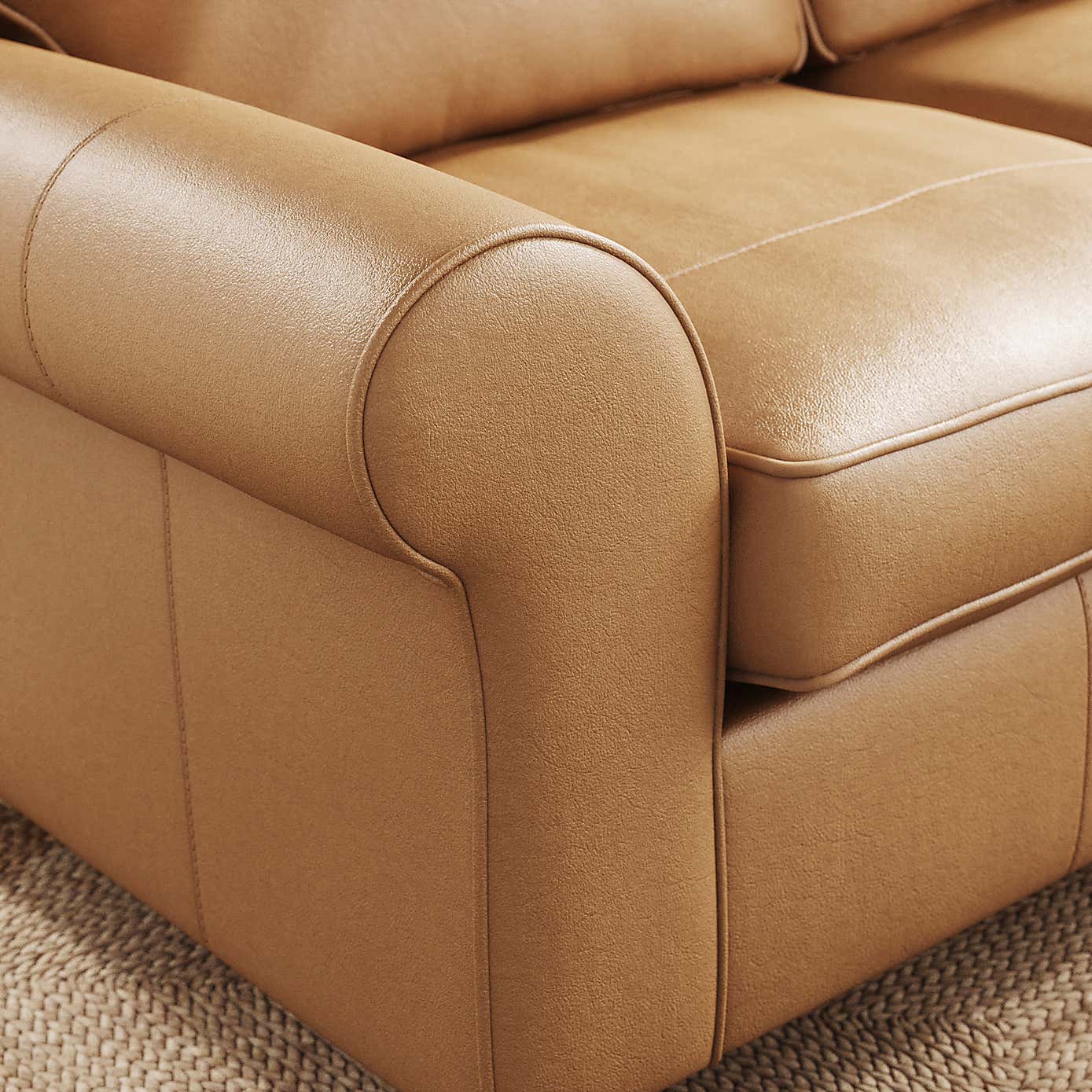 Flori Vintage Leather 2 Seater Sofa