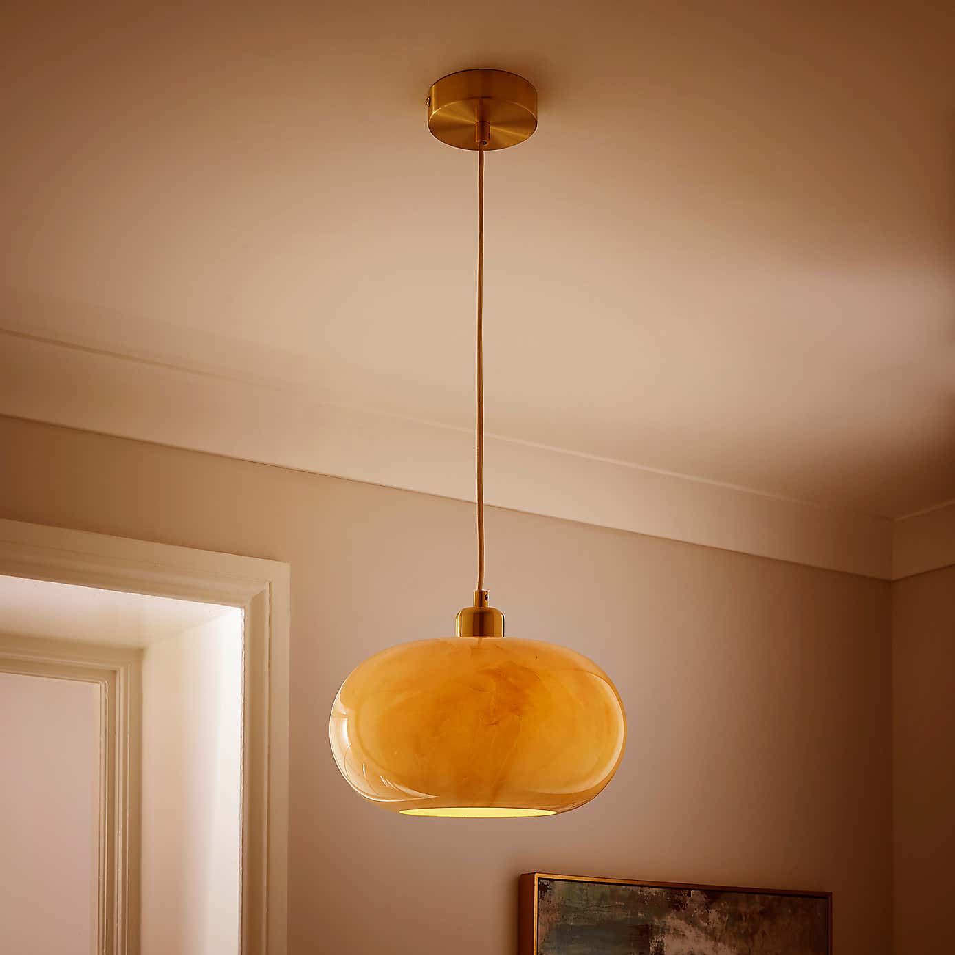 Lacey Alabaster Pendant Light